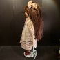 Vintage Porcelain DYNASTY DOLL Collection Felicia with Tag Metal Stand 18" Inch