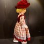 Vintage Rare Toddler's Toy Doll Blonde Hair Wearing Red Dress Marked "AE" 19"