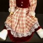 Vintage Rare Toddler's Toy Doll Blonde Hair Wearing Red Dress Marked "AE" 19"