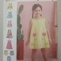 SIMPLICITY S9318 TODDLER SIZE 1,2,3,4 TENT TOPS DRESSES,SHORTS SEWING PATTERN
