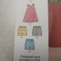 SIMPLICITY S9318 TODDLER SIZE 1,2,3,4 TENT TOPS DRESSES,SHORTS SEWING PATTERN