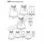 SIMPLICITY Sewing Pattern 8347 Toddlers' Dress,Top,Knit Capris,& Stuffed Bunny