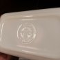 PYREX Turquoise Aqua Amish Butter print 4 piece Refrigerator Dish Set with Lids
