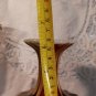 VINTAGE Red Brown Gold Drip Glaze Mid Century Vase Oxblood Flambe Collectibles