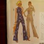 BURDA Sewing Pattern 6891 Retro Style Bell Bottom Pants Tops Sizes 8-18 Uncut FF