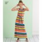 SIMPLICITY Sewing Pattern 8395 Child Girls Halter Dress or Romper Size 3-6/Uncut