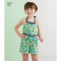 SIMPLICITY Sewing Pattern 8395 Child Girls Halter Dress or Romper Size 3-6/Uncut