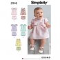 SIMPLICITY Sewing Pattern 8346 Babies' Dress and Panties Sizes XXS-L Uncut/New