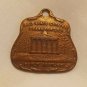 VINTAGE Keychain/ Tag/ Pendant Brass Tone Souvenir Embossed Old State Capitol KY