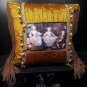 Vintage Artwork 22" Victorian Toddler/Children Throw Pillow Fringe Elegant OOAK