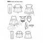 SIMPLICITY Pattern 8304 Babies' Leggings, Top, Dress, Bibs and Headband Sz XXS-L