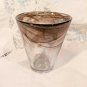 KOSTA BODA MINE Tumbler Rocks Glass Drinkware Cup Water Black Swirl Design Stamp