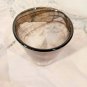 KOSTA BODA MINE Tumbler Rocks Glass Drinkware Cup Water Black Swirl Design Stamp