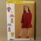 SIMPLICITY S8964 GIRL'S SIZE 3-8 DRESSES or TOPS. PANTS, HAT SEWING PATTERN New