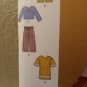 SIMPLICITY S8964 GIRL'S SIZE 3-8 DRESSES or TOPS. PANTS, HAT SEWING PATTERN New