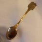 ANTIQUE MOCKBA Russia Gold Tone Souvenir Collection Spoon Enamel Design 5"