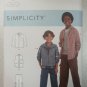 Simplicity Sewing Pattern 9201 Childrens Boys Shirt Vest Pants Sizes 3-6  Uncut