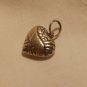 VINTAGE Puffy Heart Floral Design Engravable Pendant Fashion Accessories 3/4" in