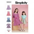 Simplicity Sewing Pattern S9322 Children's and Girls' Pullover Dresses Sz 7-14