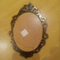 VINTAGE Ornate Italian Antiqued Brass Metal Framed Forest Wall Hanging 7x5 Italy