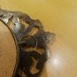 VINTAGE Ornate Italian Antiqued Brass Metal Framed Forest Wall Hanging 7x5 Italy