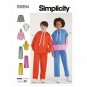 Simplicity Sewing Pattern 9394 Boys' & Girls' Knit Hoodies, Pants, & Tops XS-XL