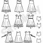 SIMPLICITY Sewing Pattern 1702 Toddler's Dresses with Flared Skirt Sz 1-3/Uncut