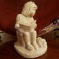 VINTAGE Austin Sculpture Bright Eyes Girl w/ Dog sculpture by Dee Crowley 1987