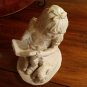 VINTAGE Austin Sculpture Bright Eyes Girl w/ Dog sculpture by Dee Crowley 1987