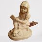 VINTAGE Austin Sculpture Bright Eyes Girl w/ Dog sculpture by Dee Crowley 1987