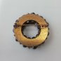 Vintage Brown Gold Aurora Borealis Cut Glass Bead Crystal Cluster Pin Brooch