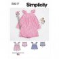 Simplicity Sewing Pattern 9317 for Babies' Dress, Top & Shorts Size XXS-M/ Uncut