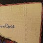 Hand Embroidered Cross Stitch Butterfly Scripture Quote Christ Religious Hanging