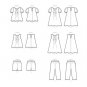 New Simplicity Sewing Pattern 9321 Children's Tops,Dresses ,Shorts & Pants Sz3-8