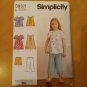 New Simplicity Sewing Pattern 9321 Children's Tops,Dresses ,Shorts & Pants Sz3-8