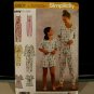 SIMPLICITY 8801 MISSES & GIRLS PAJAMAS JUMPSUIT ROMPERS PATTERN-UNCUT-S-L /XS-XL