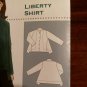 The SEWING WORKSHOP Liberty Shirt or Jacket Printed Pattern, Sizes XS-XXL/Uncut