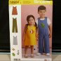 SIMPLICITY SEWING PATTERN S8934 A TODDLERS JUMPER,JUMPSUIT,ROMPERS SIZE 1/2-4
