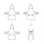 Learn to Sew Simplicity Sewing Pattern S9411 Aprons for Children's & Misses' S-L