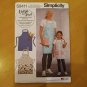 Learn to Sew Simplicity Sewing Pattern S9411 Aprons for Children's & Misses' S-L