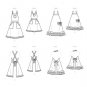 Simplicity Sewing Pattern 9395 Aprons for Misses Girls 18" Doll  3-8/S-M-L/Uncut