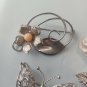 Flower Butterfly Lot Brooch Monet & Others Pins Bulk Silvertone Vintage Assorted