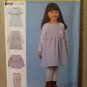 SIMPLICITY Sewing Pattern 8998 GIRLS RAGLAN SLEEVE DRESS/TOP PANTS 3 4 5 6 7 8