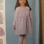 SIMPLICITY Sewing Pattern 8998 GIRLS RAGLAN SLEEVE DRESS/TOP PANTS 3 4 5 6 7 8