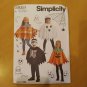 Simplicity Sewing Pattern 9351 Children's Poncho Costumes, Hats & Face Masks S-L