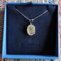 LACE AGATE and Sterling Silver Pendant Necklace with 18 inch Sterling Chain