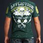 American Customs Blacktop Bruisers SS Henley XL Affliction Tee T-Shirt