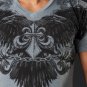 Affliction Romanticism V-Neck S Tee SS T-Shirt NWT Falcon Small