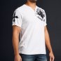 American Customs Affliction Smeared Ink SS Henley XL Tee T-Shirt NWT Skull X-Large
