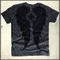 Affliction Eve Wings V-Neck Tee XL SS T-Shirt Black NWT MMA UFC Flocking Design